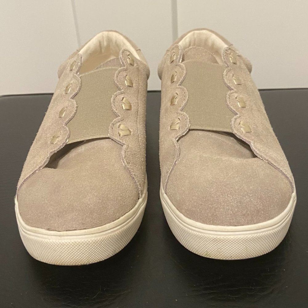 Jack Rogers Rye Sneakers Sz 8M Hazelnut Suede Slip-On